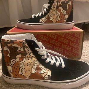 Breast Cancer Awareness High Top Vans